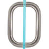 6" Back-to-Back Solid Brass<br>3/4" Diameter Pull Handles<br>Without Metal Washers