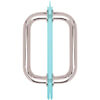 6" Tubular Back-to-Back<br>3/4" Diameter Shower Door<br>Pull Handles 