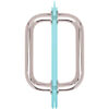6" Tubular Back-to-Back<br>3/4" Diameter Shower Door<br>Pull Handles 