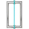 8" MT Series Round<br>Tubing Mitered Corner<br>Back-to-Back Pull Handle 