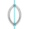 8" Crescent Style<br>Back-to-Back Pull Handles<br>Without Metal Washers 