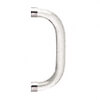 6" Smooth Style Acrylic<br>Single-Sided Shower Door<br>Towel Bar With Chrome Rings